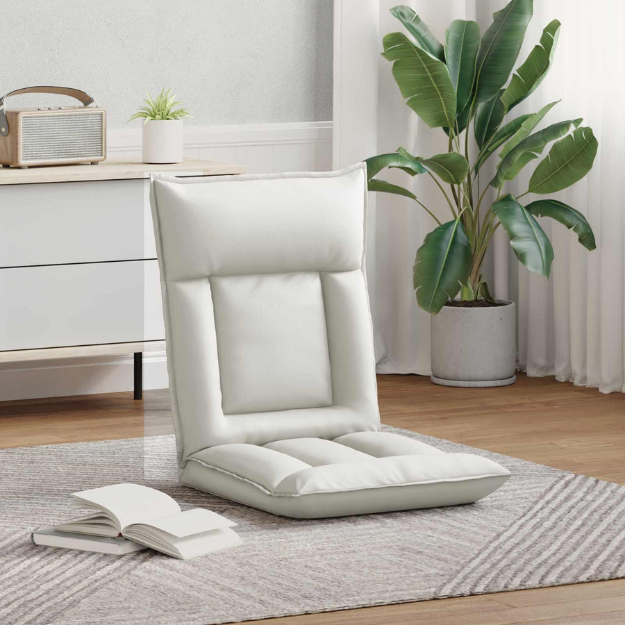 Vloerstoel Wit 55 x 61 x 70 cm Nep Leer
