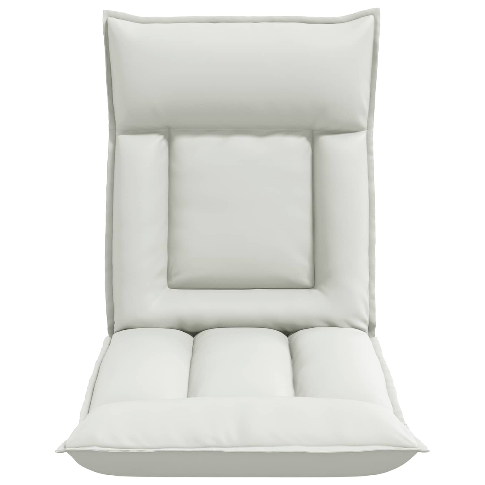 Vloerstoel Wit 55 x 61 x 70 cm Nep Leer