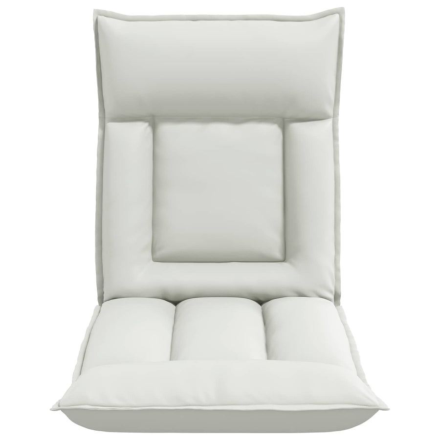 Vloerstoel Wit 55 x 61 x 70 cm Nep Leer