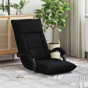 Vloerstoel zwart 66x66x80 cm stof