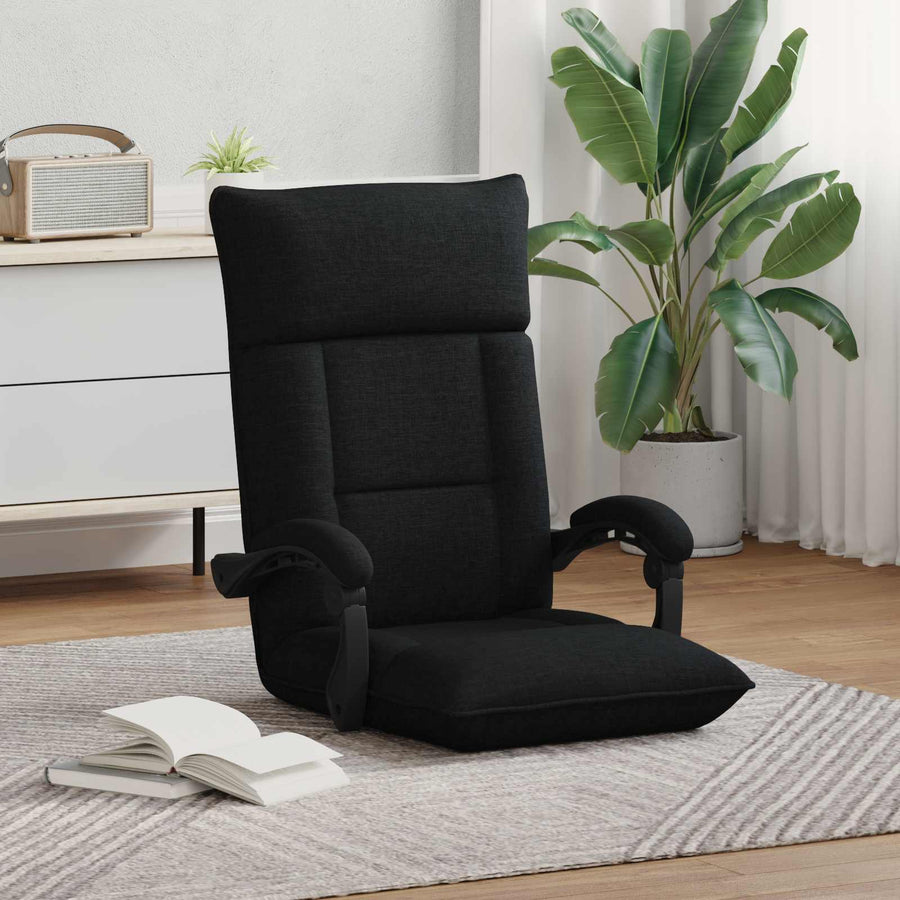 Vloerstoel Zwart 66 x 66 x 80 cm Stof