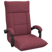 Vloerstoel Wijnrood 66 x 66 x 80 cm Stof