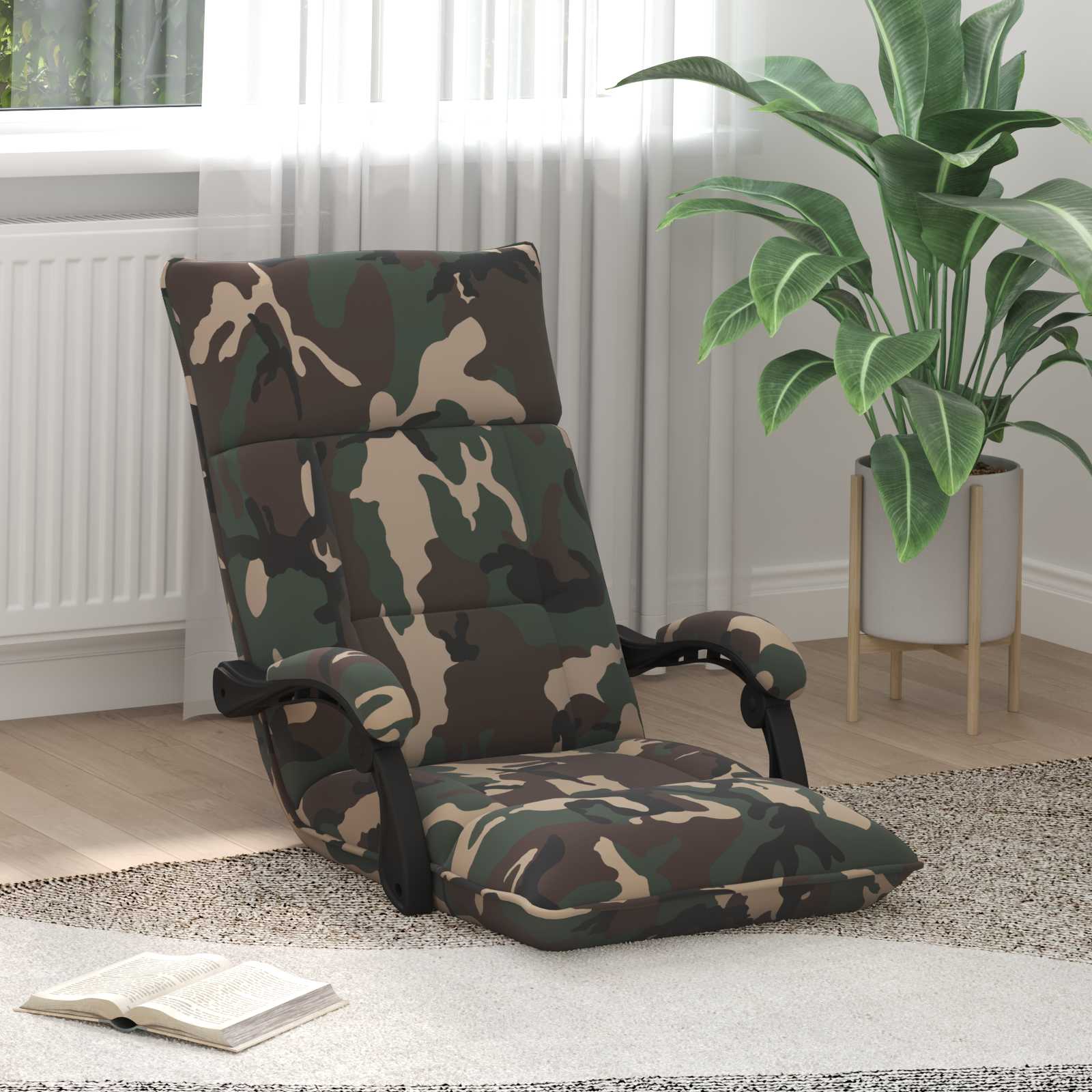 Vloerstoel Legergroen 66 x 66 x 80 cm Stof