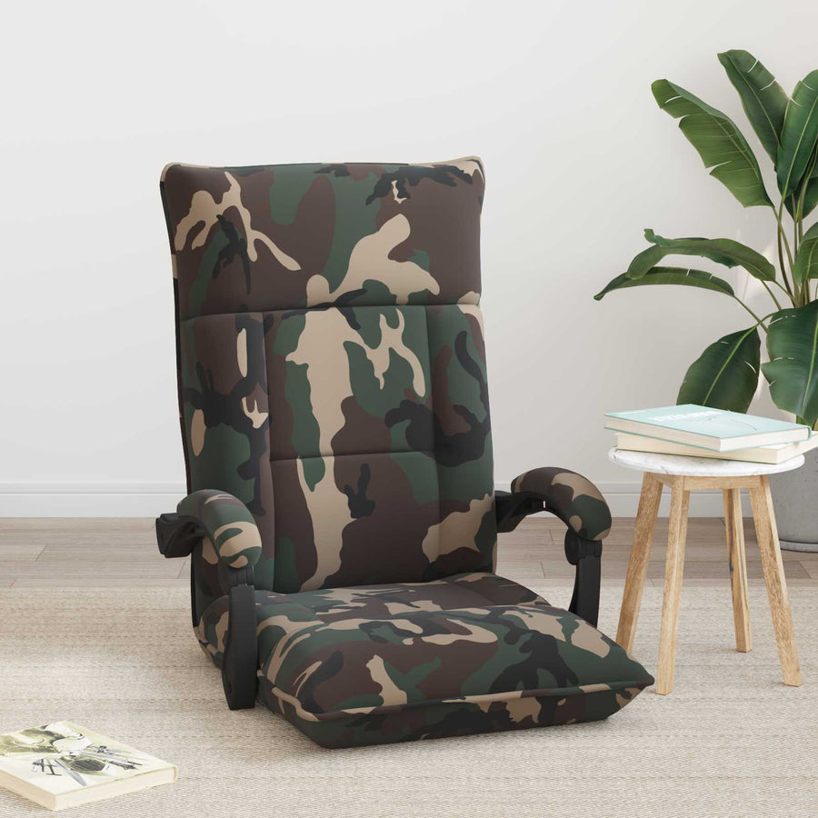 Vloerstoel Legergroen 66 x 66 x 80 cm Stof