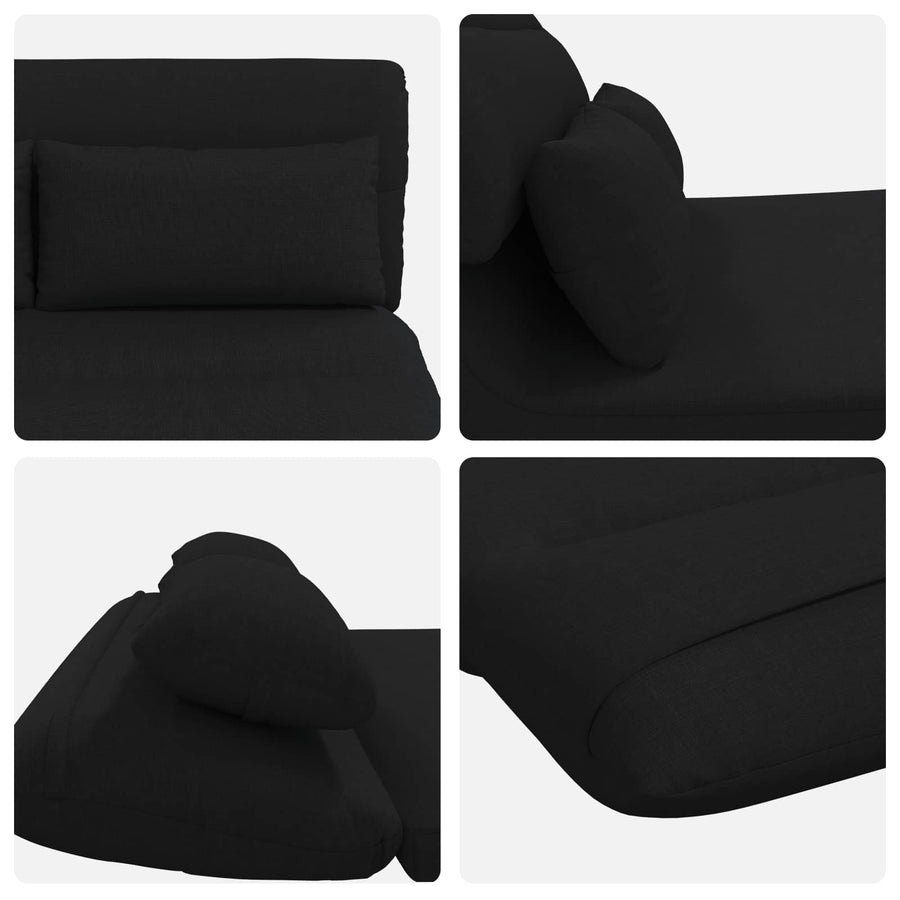 Vloerstoel Zwart 110 x 82 x 55 cm Stof