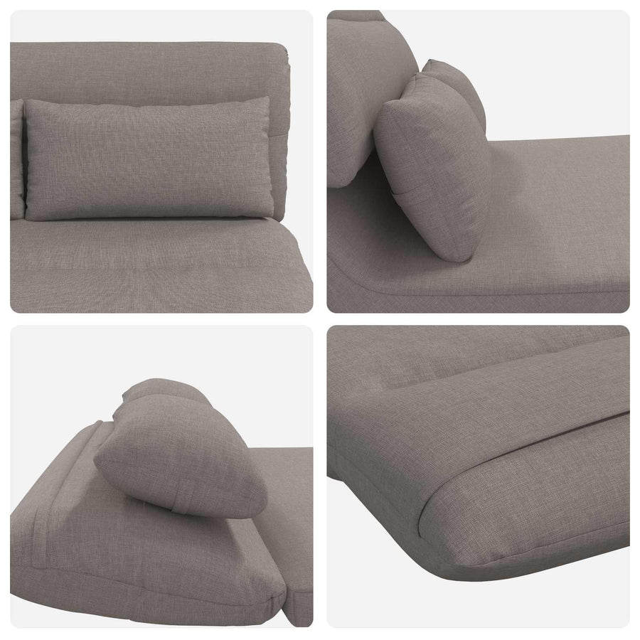Vloerstoel Taupe 110 x 82 x 55 cm Stof