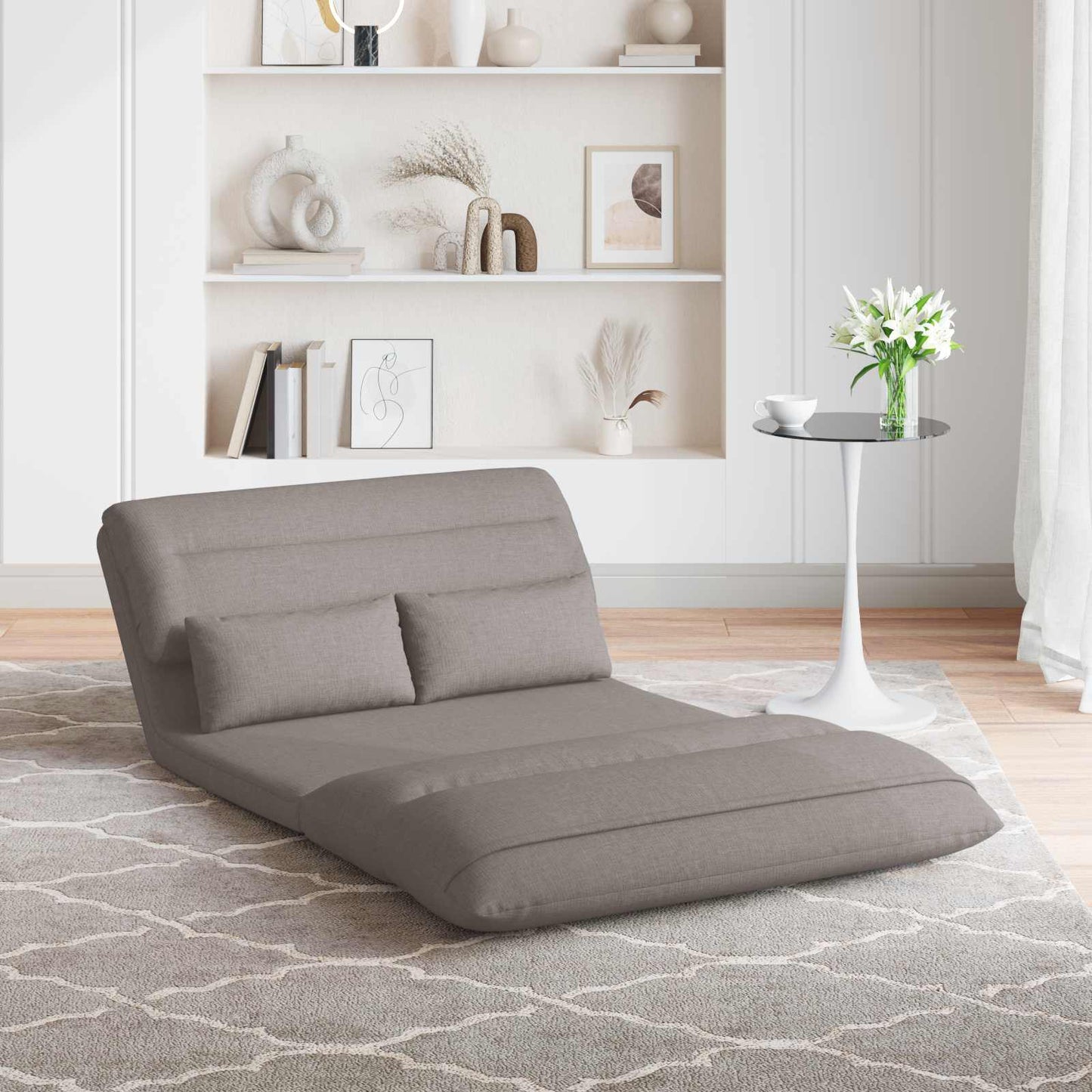 Vloerstoel Taupe 110 x 82 x 55 cm Stof