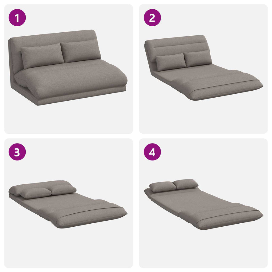 Vloerstoel Taupe 110 x 82 x 55 cm Stof