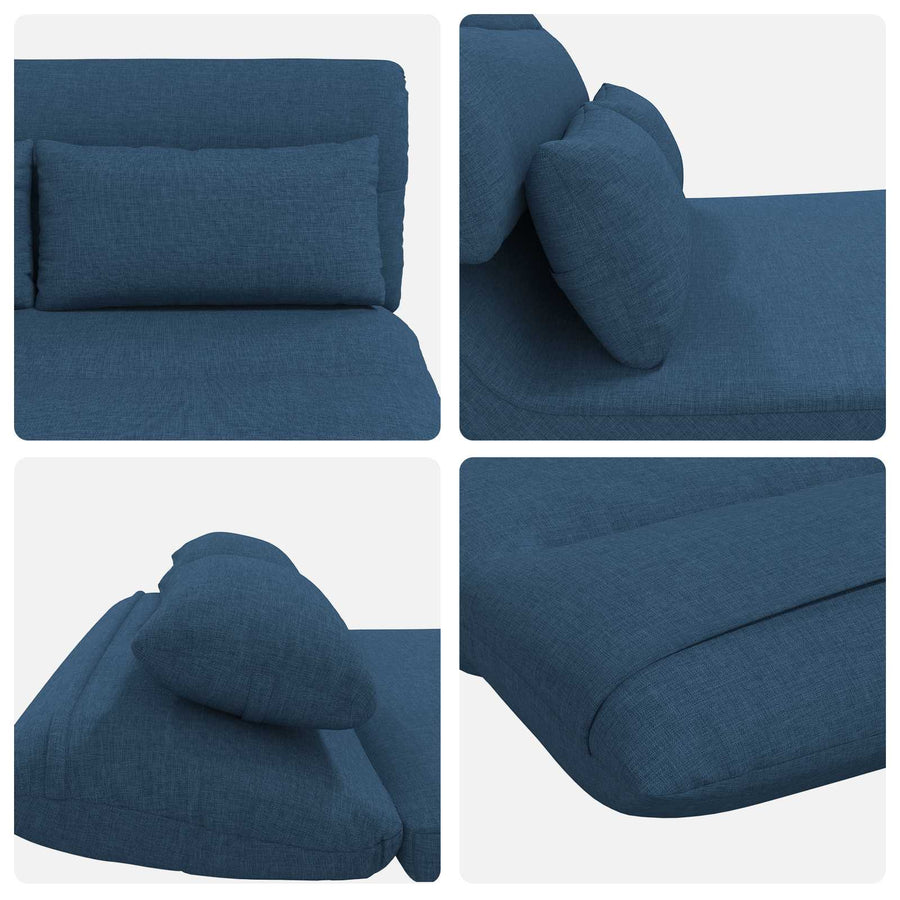 Vloerstoel Blauw 110 x 82 x 55 cm Stof