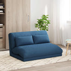 Vloerstoel blauw 110x82x55 cm stof