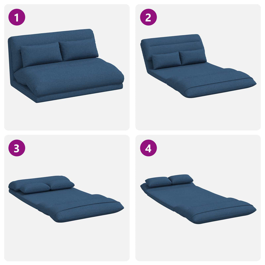 Vloerstoel Blauw 110 x 82 x 55 cm Stof