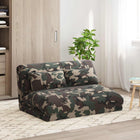 Vloerstoel legergroen 110x82x55 cm stof
