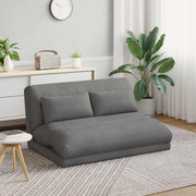 Vloerstoel donkergrijs 110x82x55 cm fluweel