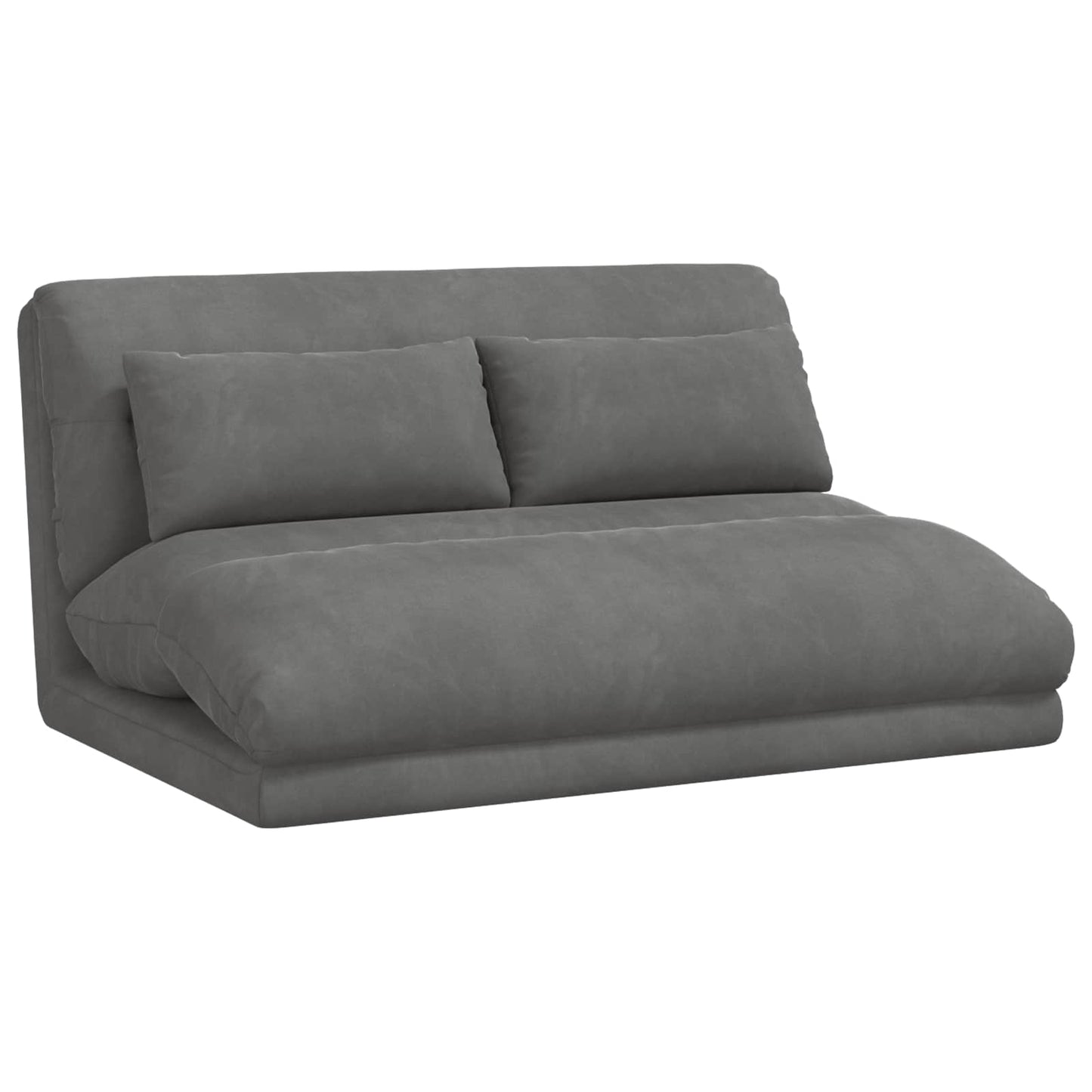 Vloerstoel Donkergrijs 110 x 82 x 55 cm Fluweel