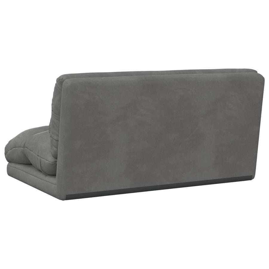Vloerstoel Donkergrijs 110 x 82 x 55 cm Fluweel