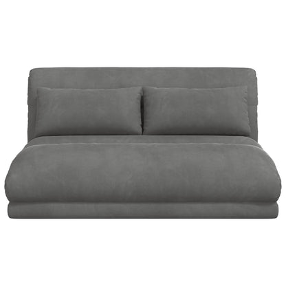 Vloerstoel Donkergrijs 110 x 82 x 55 cm Fluweel