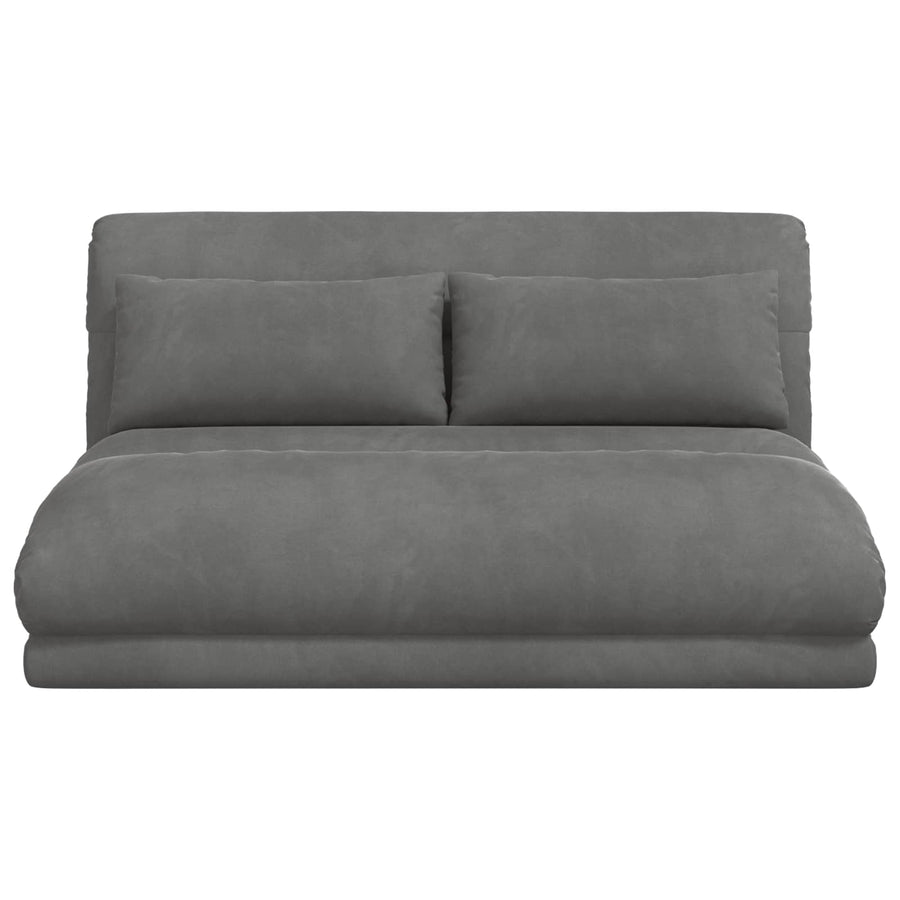 Vloerstoel Donkergrijs 110 x 82 x 55 cm Fluweel