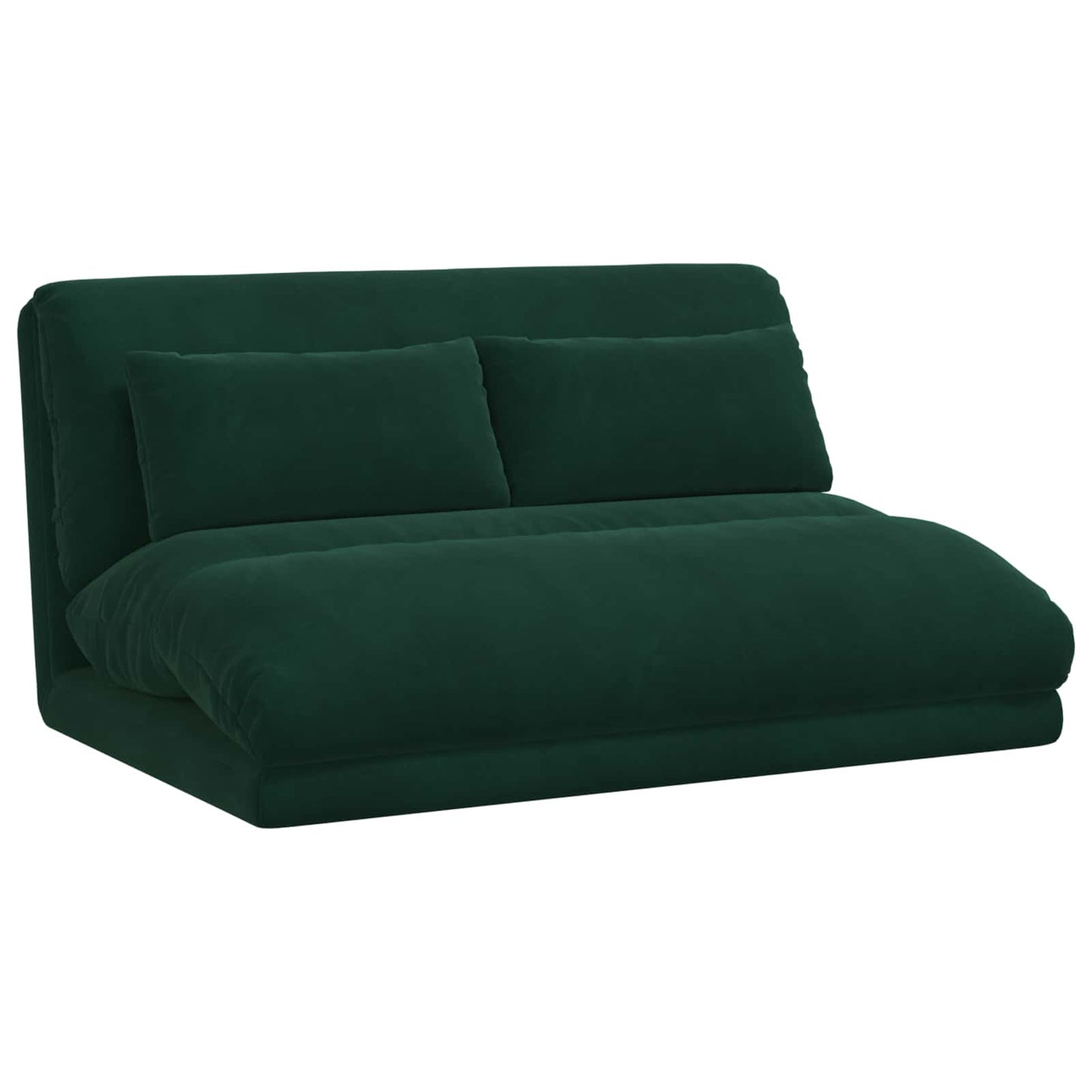 Vloerstoel Donkergroen 110 x 82 x 55 cm Fluweel
