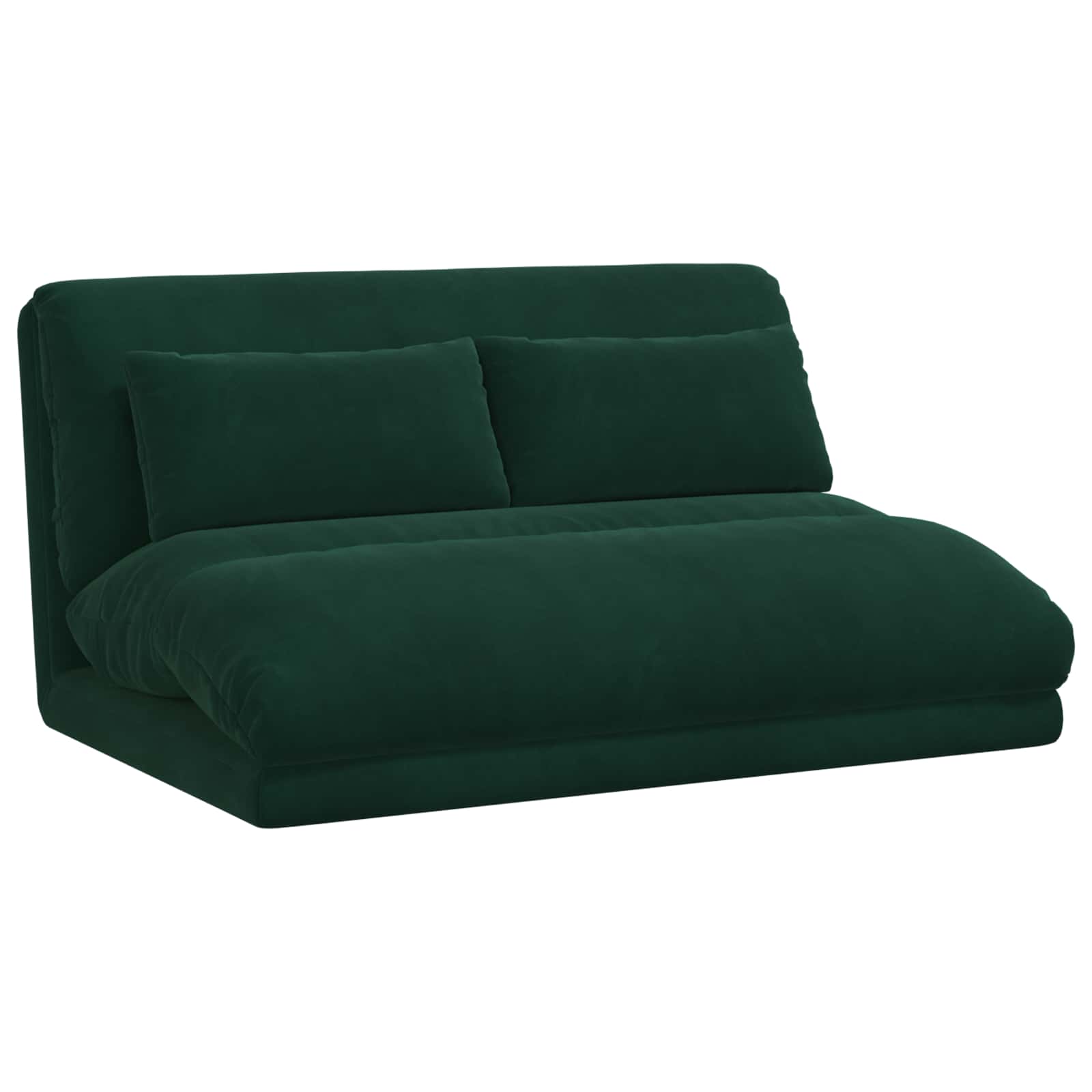 Vloerstoel Donkergroen 110 x 82 x 55 cm Fluweel