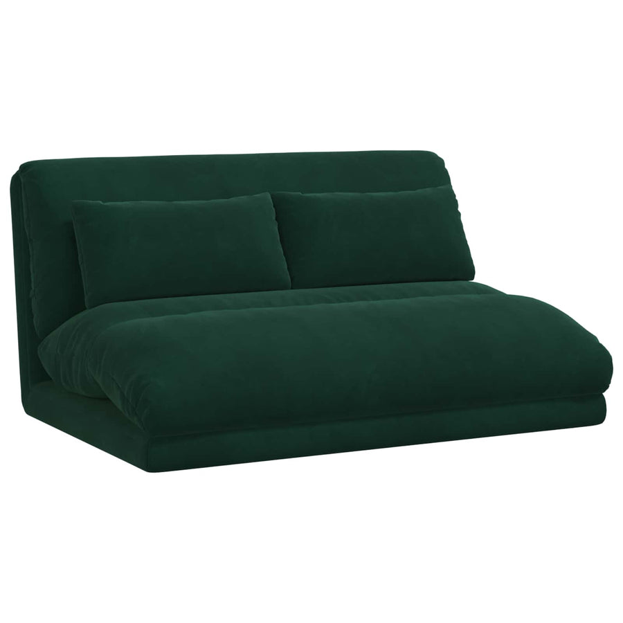 Vloerstoel Donkergroen 110 x 82 x 55 cm Fluweel