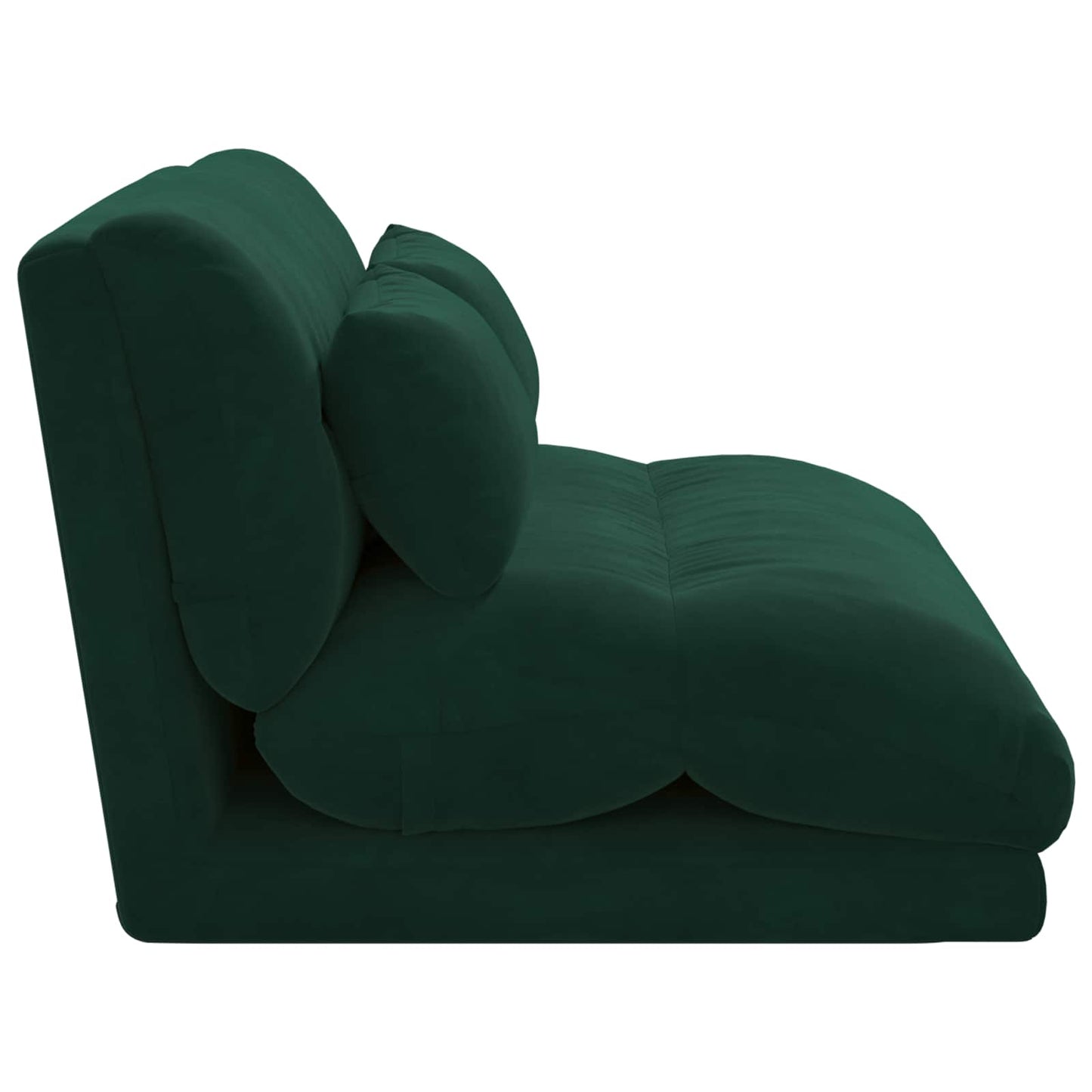 Vloerstoel Donkergroen 110 x 82 x 55 cm Fluweel
