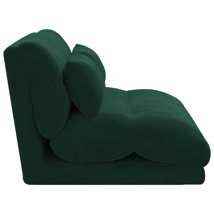 Vloerstoel Donkergroen 110 x 82 x 55 cm Fluweel