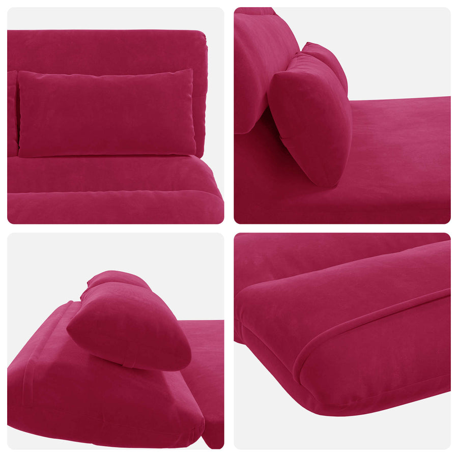 Vloerstoel Wijnrood 110 x 82 x 55 cm Fluweel