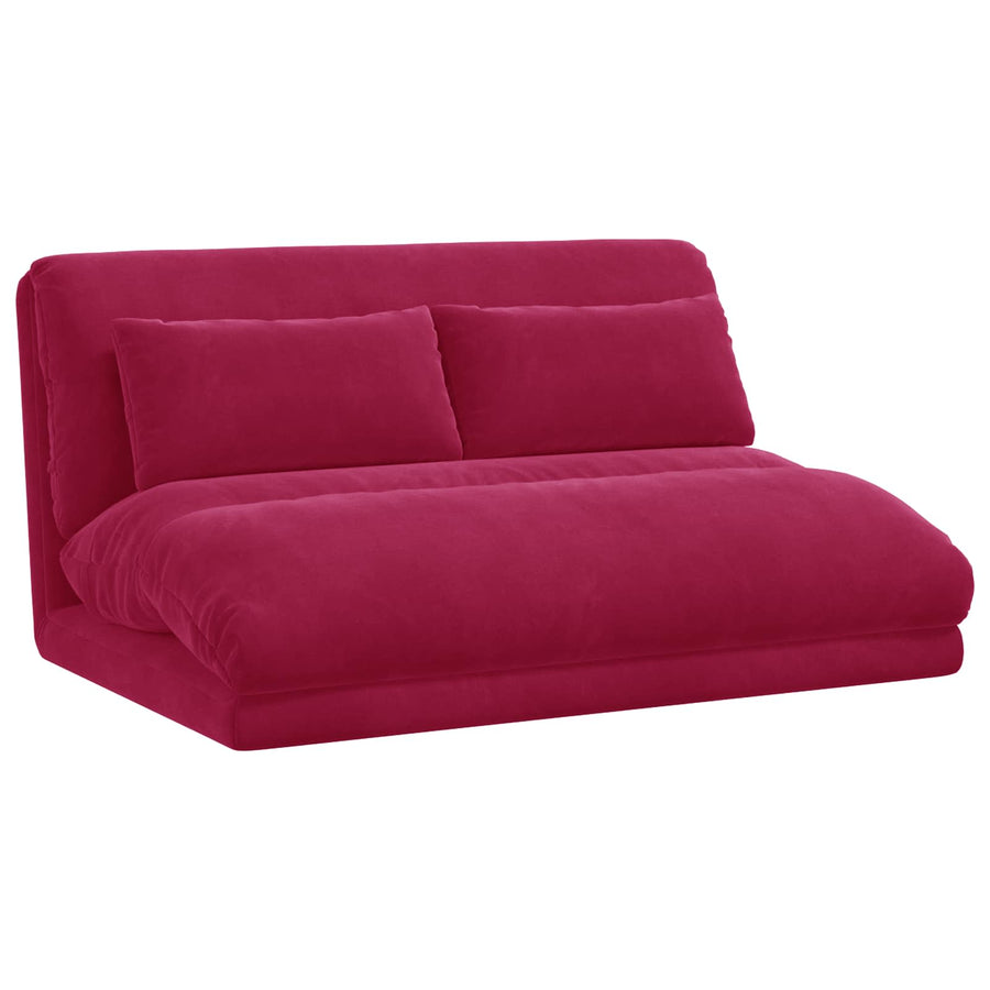 Vloerstoel Wijnrood 110 x 82 x 55 cm Fluweel