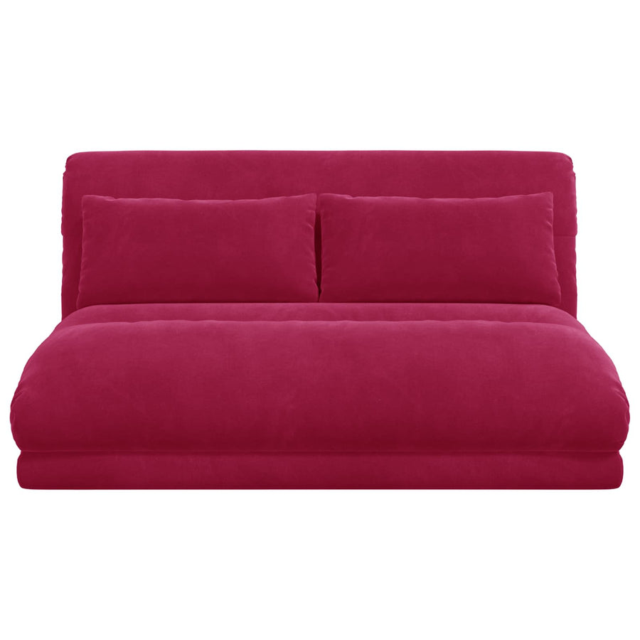 Vloerstoel Wijnrood 110 x 82 x 55 cm Fluweel