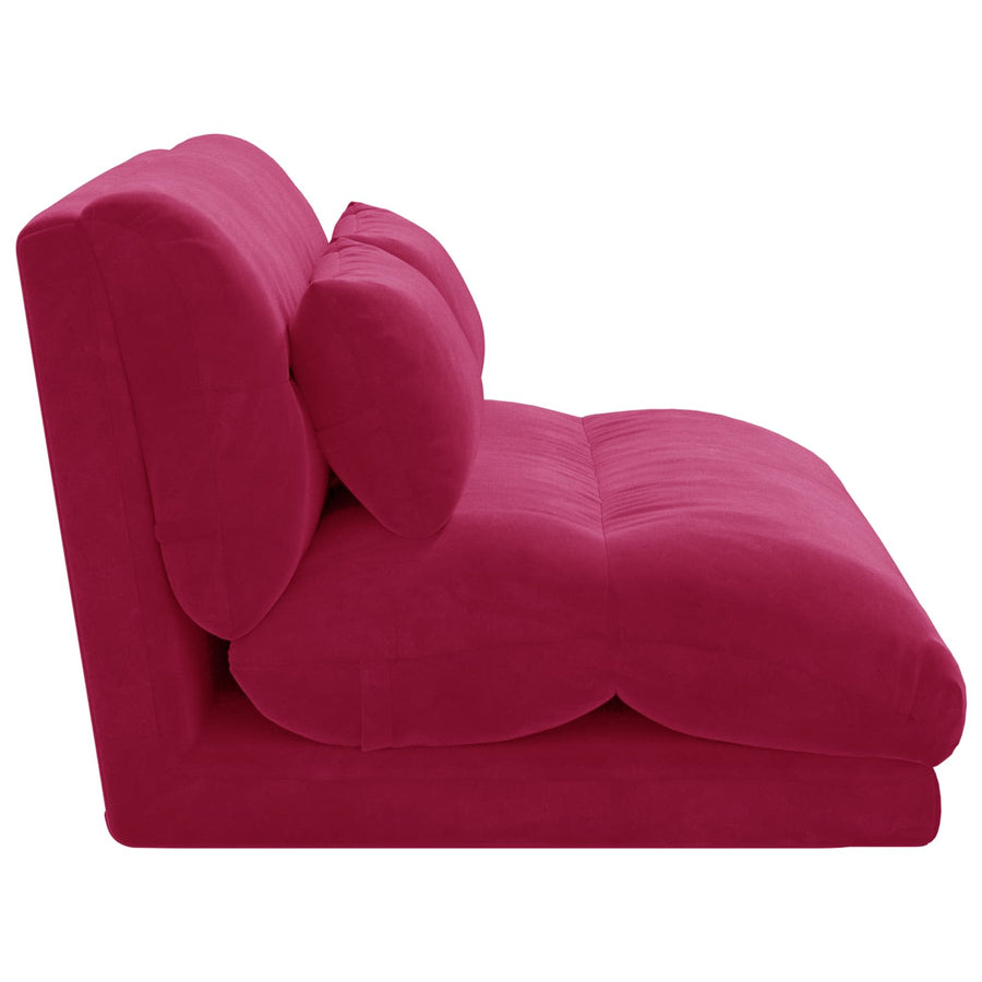Vloerstoel Wijnrood 110 x 82 x 55 cm Fluweel