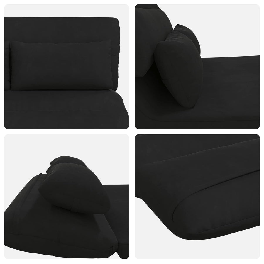 Vloerstoel Zwart 110 x 82 x 55 cm Fluweel