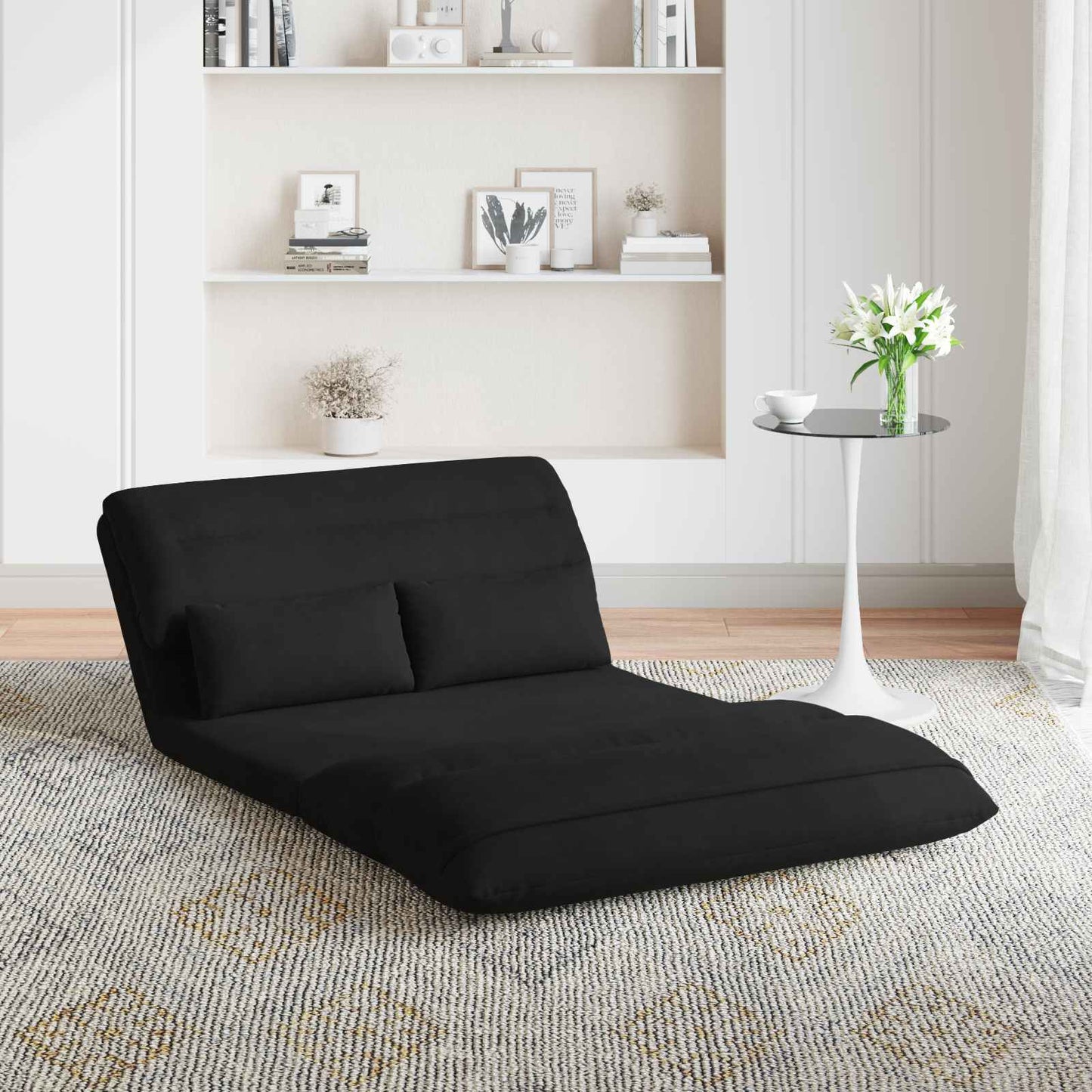 Vloerstoel Zwart 110 x 82 x 55 cm Fluweel