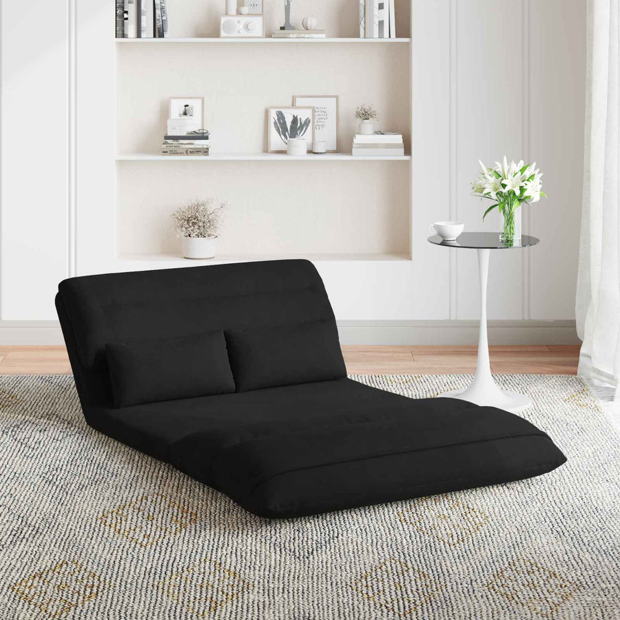 Vloerstoel Zwart 110 x 82 x 55 cm Fluweel