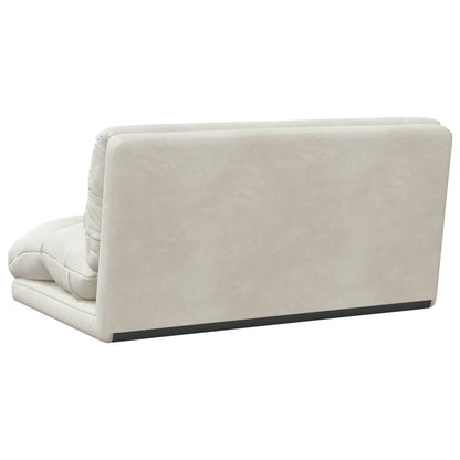 Vloerstoel Crème 110 x 82 x 55 cm Fluweel