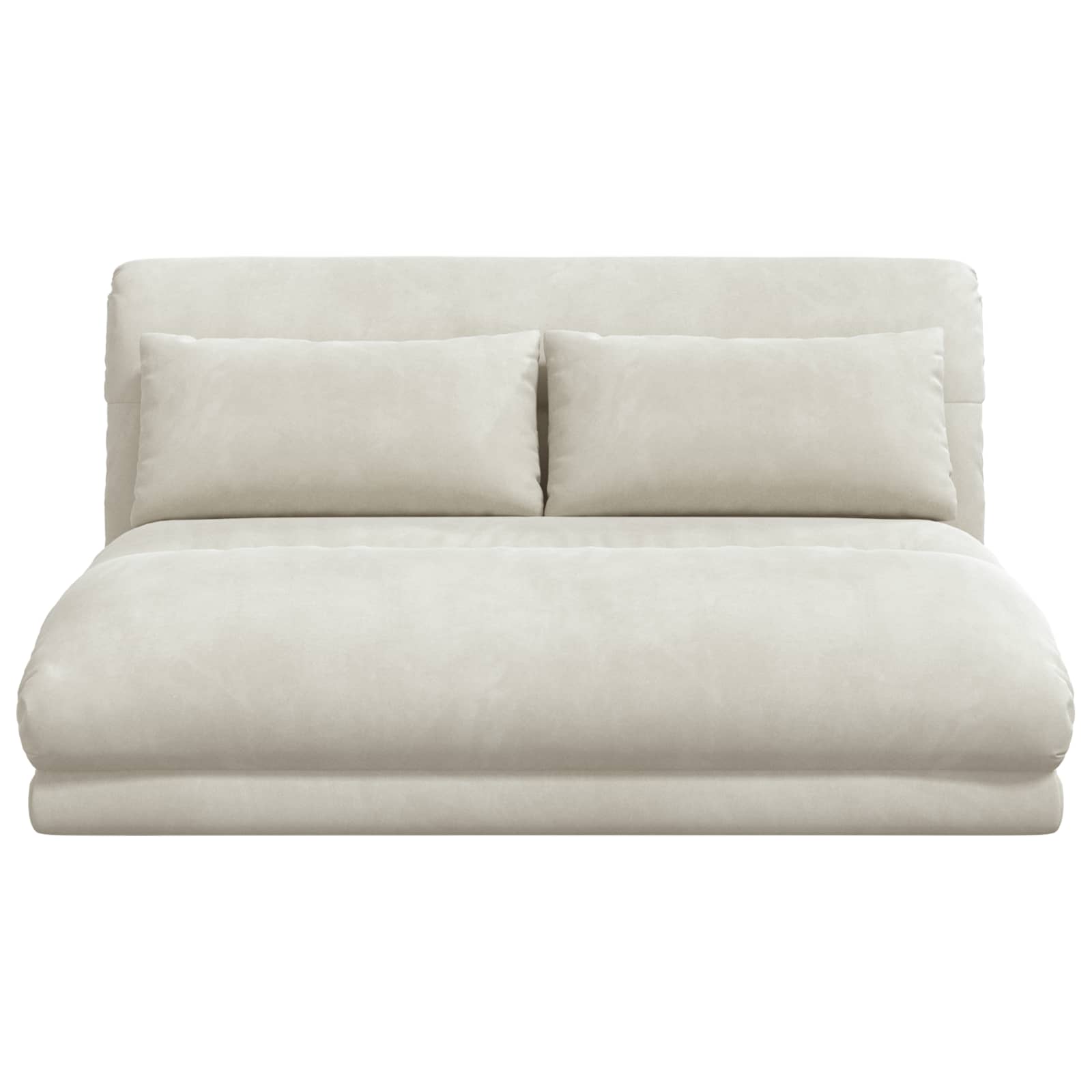Vloerstoel Crème 110 x 82 x 55 cm Fluweel