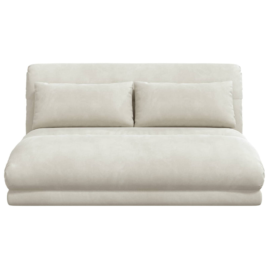 Vloerstoel Crème 110 x 82 x 55 cm Fluweel