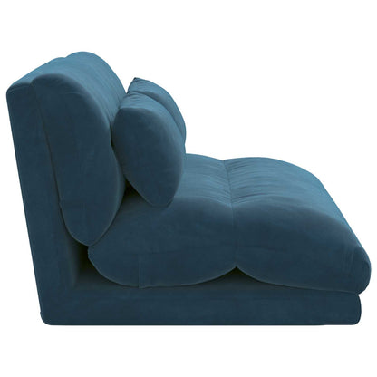 Vloerstoel Blauw 110 x 82 x 55 cm Fluweel