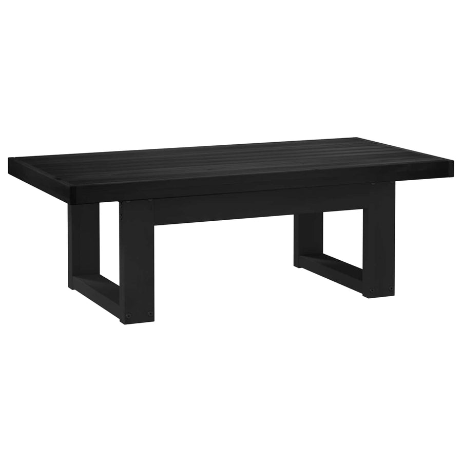 Salontafel NOAIN Zwart 119 x 60 x 40 cm Massief grenenhout