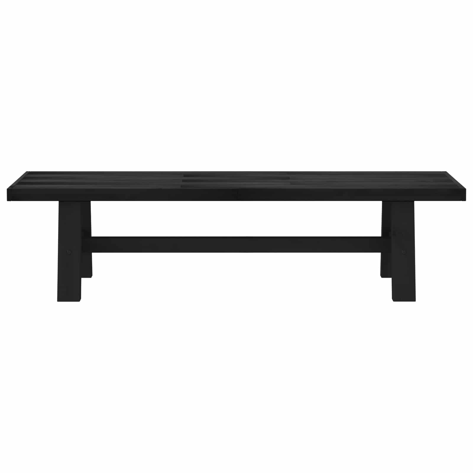 Eetbank NOAIN 180 x 41 x 45 cm Massief grenenhout Zwart