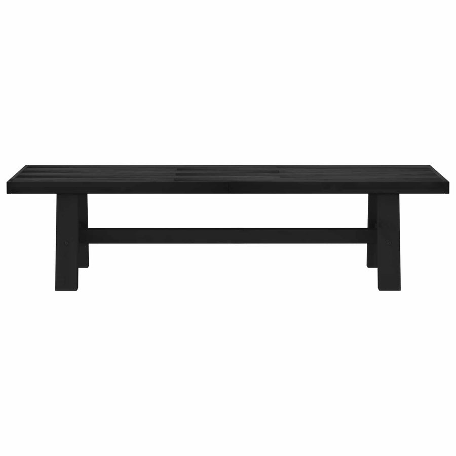 Eetbank NOAIN 180 x 41 x 45 cm Massief grenenhout Zwart