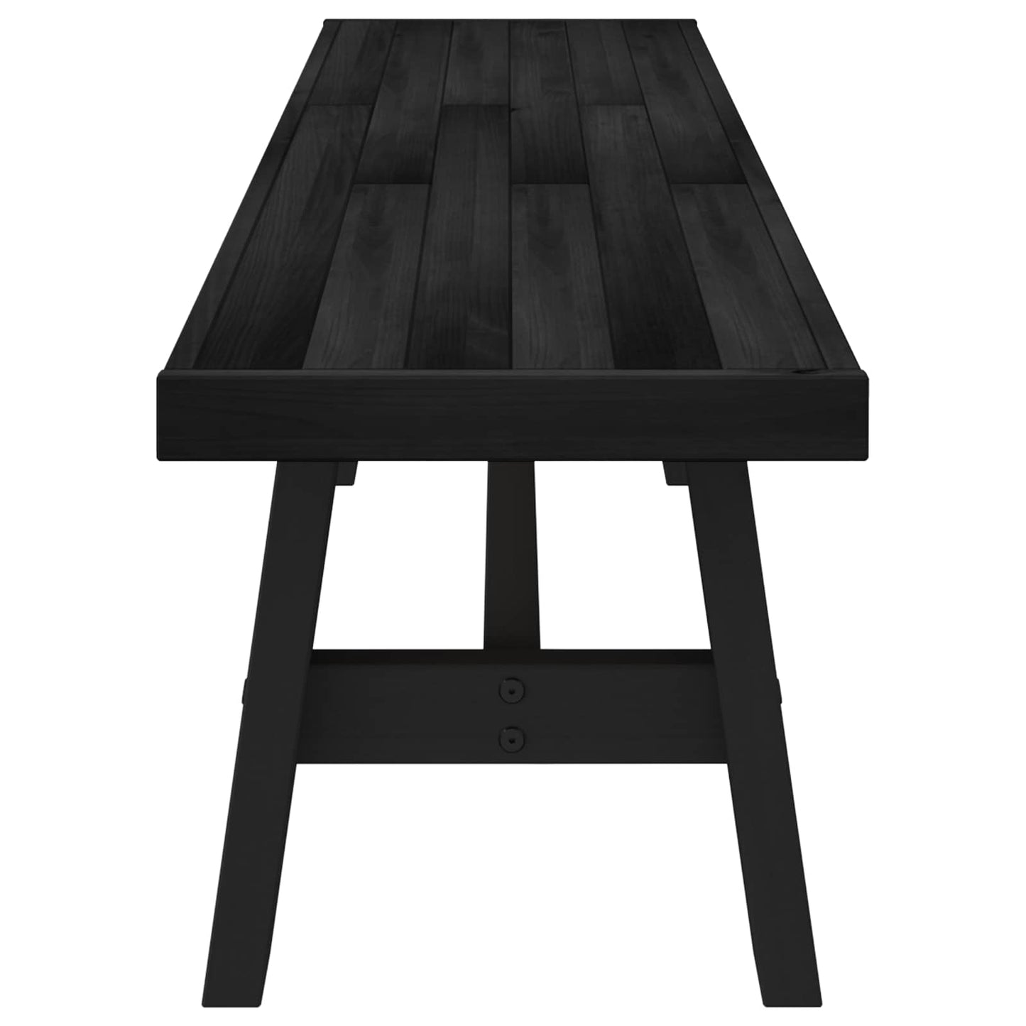 Eetbank NOAIN 180 x 41 x 45 cm Massief grenenhout Zwart