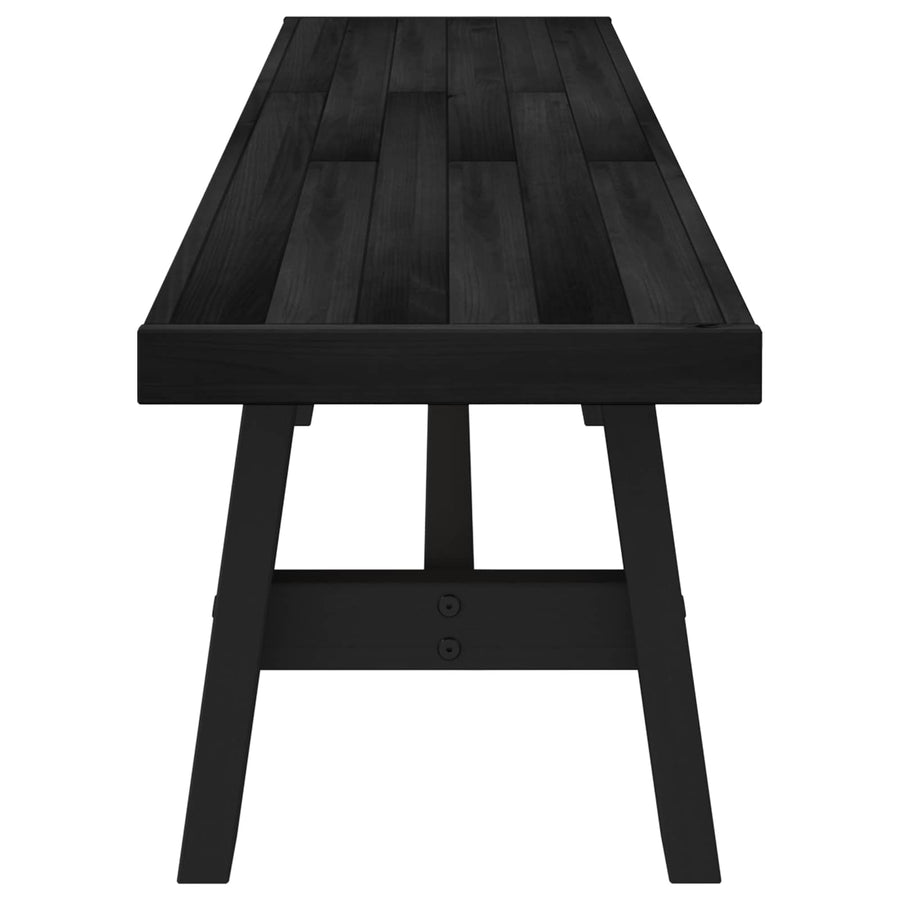 Eetbank NOAIN 180 x 41 x 45 cm Massief grenenhout Zwart