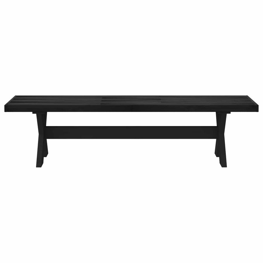 Eetbank NOAIN 180 x 41 x 45 cm Massief grenenhout Zwart