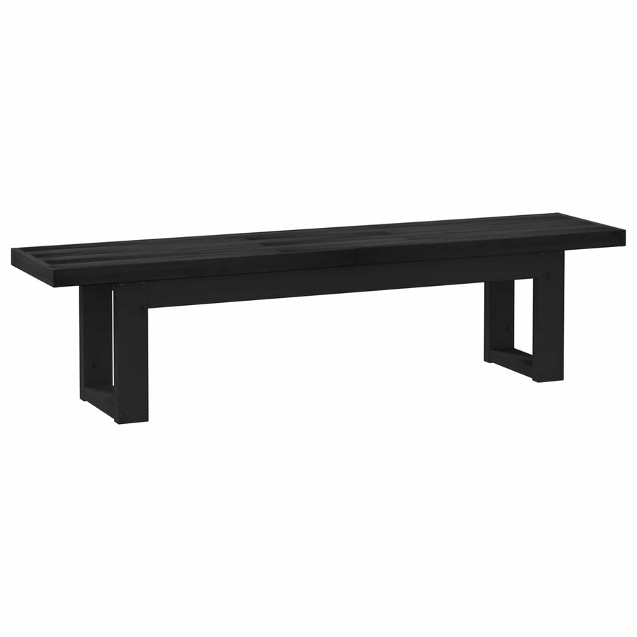 Eetbank NOAIN 180 x 41 x 45 cm Massief grenenhout Zwart
