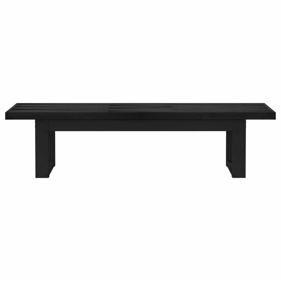 Eetbank NOAIN 180 x 41 x 45 cm Massief grenenhout Zwart