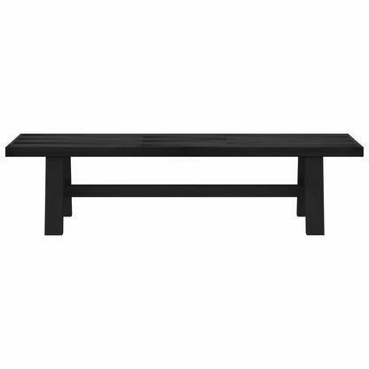 Eetbank NOAIN 160 x 41 x 45 cm Massief grenenhout Zwart