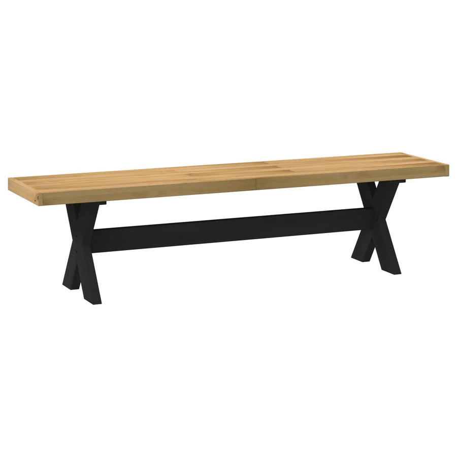 Eetbank NOAIN 160 x 41 x 45 cm Massief grenenhout Naturel