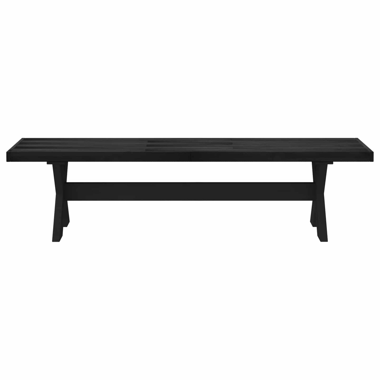 Eetbank NOAIN 160 x 41 x 45 cm Massief grenenhout Zwart