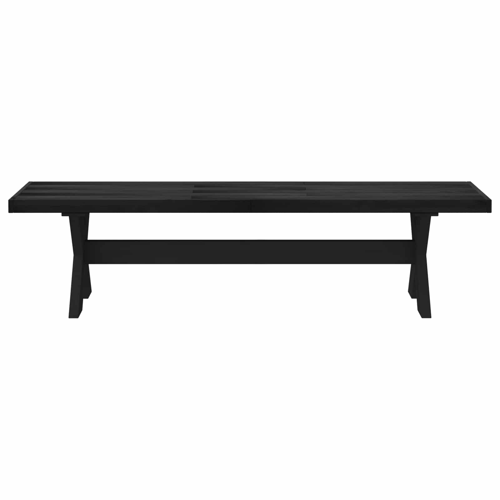 Eetbank NOAIN 160 x 41 x 45 cm Massief grenenhout Zwart