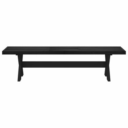 Eetbank NOAIN 160 x 41 x 45 cm Massief grenenhout Zwart